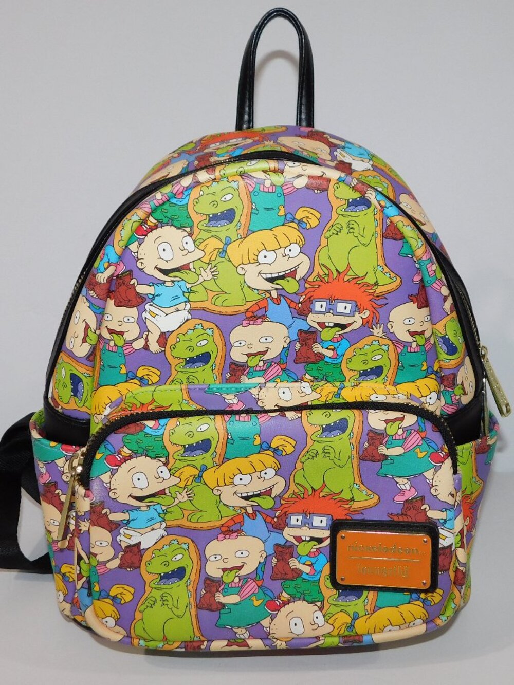Loungefly x Rugrats Character Print Reptar Mini Backpack READ
